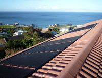 AM Engineering Solar Pool Heating System - 7 Panels on Sloped Roof AM Engineering Solar Pool Heating System - 7 Panels on Sloped Roof